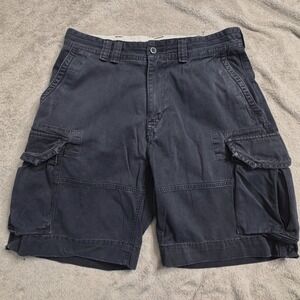 Vintage Polo Ralph Lauren Mens Cargo‎ Shorts 34 Casual Cotton Navy Outdoor